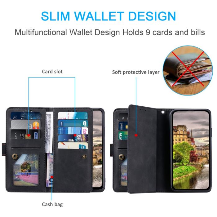 Bild 5, Xiaomi Redmi Note 14 Pro/Pro Plus 5G Fodral Multifunktionell Svart