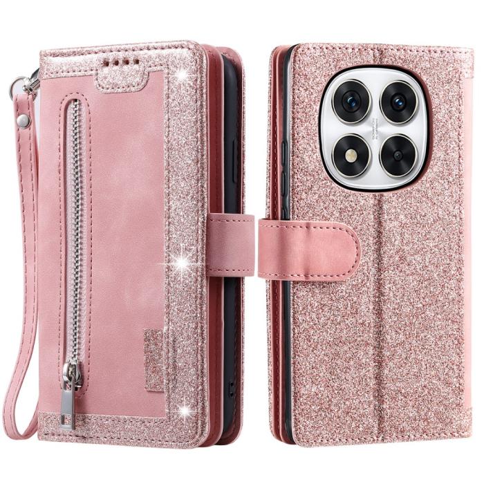 Bild 1, Xiaomi Redmi Note 14 Pro/Pro Plus 5G Fodral Multifunktionell Glitter