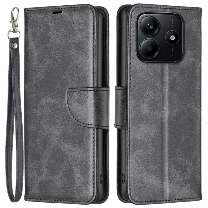 Bild 1, Xiaomi Redmi Note 14 4G Fodral Läder Solid Shark Svart