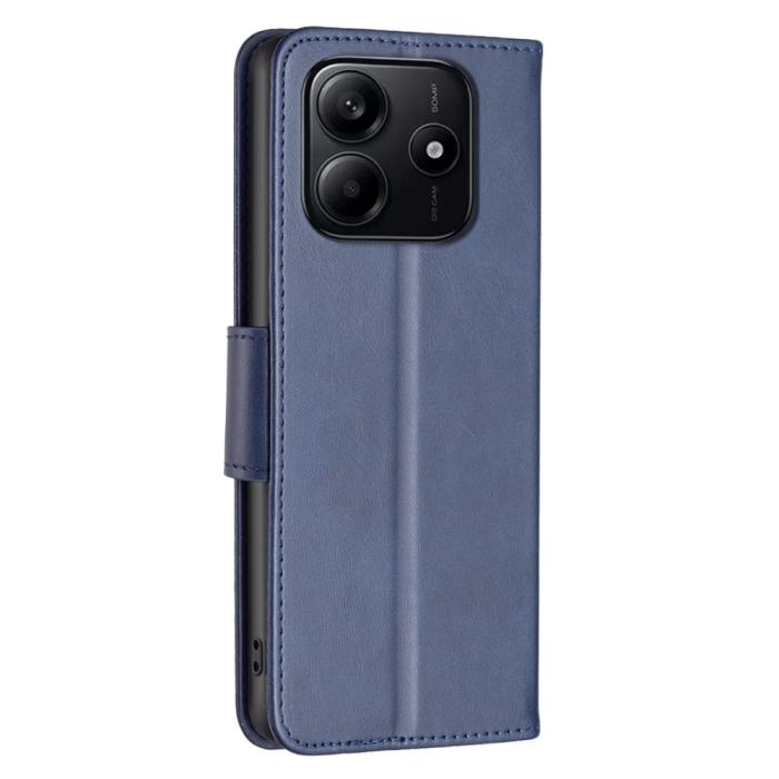 Bild 5, Xiaomi Redmi Note 14 4G Fodral Läder Solid Shark Blå