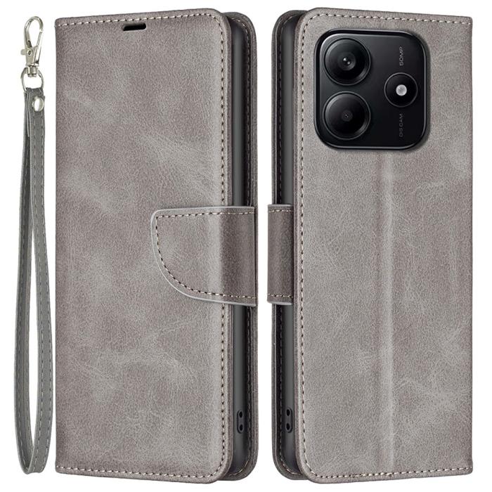 Bild 1, Xiaomi Redmi Note 14 4G Fodral Läder Solid Shark Grå