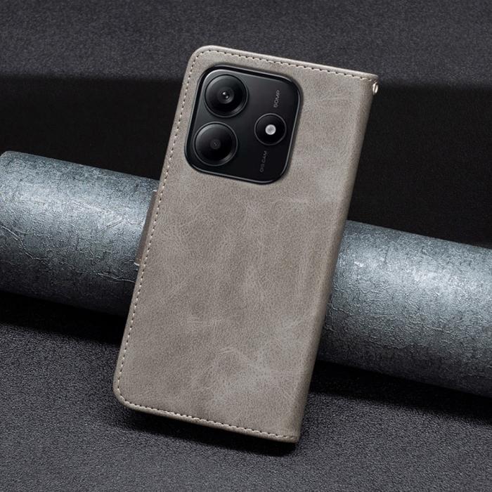 Bild 6, Xiaomi Redmi Note 14 4G Fodral Läder Solid Shark Grå