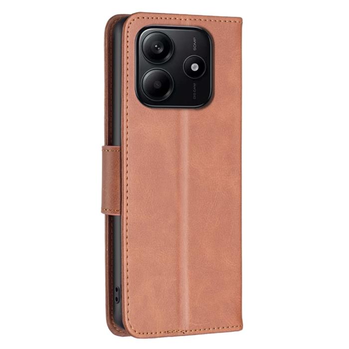 Bild 5, Xiaomi Redmi Note 14 4G Fodral Läder Solid Shark Brun