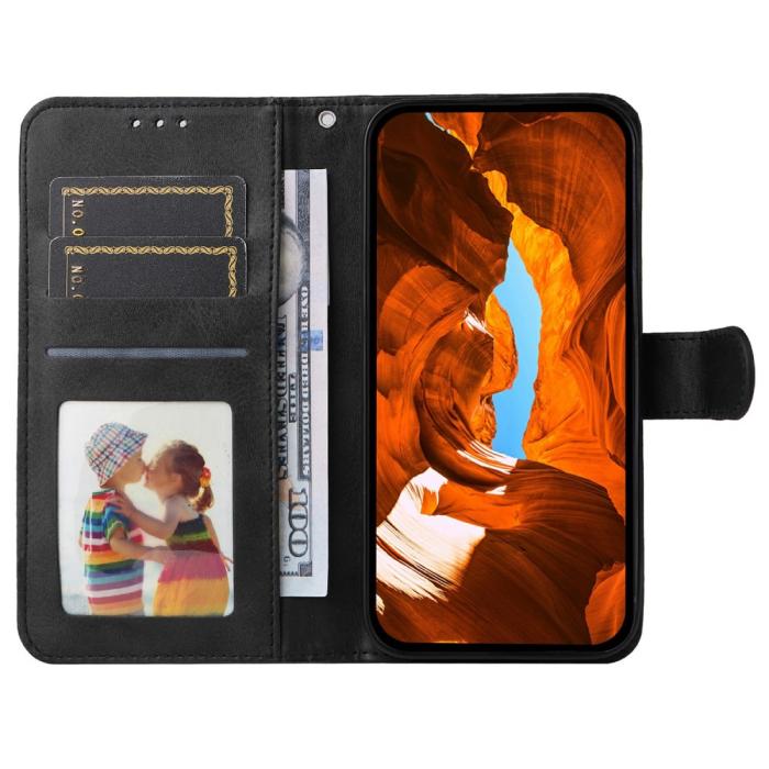 Bild 2, Xiaomi Redmi Note 14 4G Fodral Läder Folio Svart