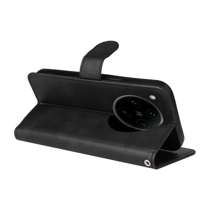 Bild 4, Xiaomi Redmi Note 14 4G Fodral Läder Folio Svart
