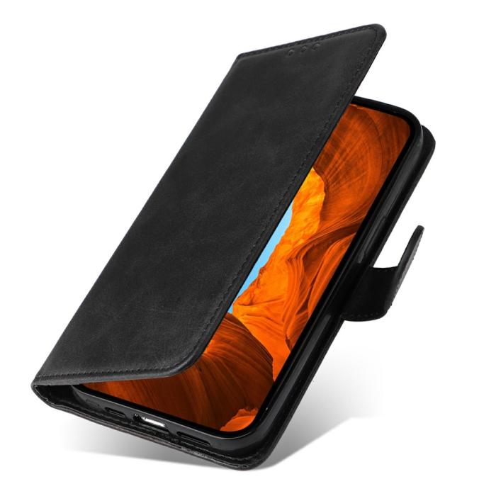 Bild 5, Xiaomi Redmi Note 14 4G Fodral Läder Folio Svart