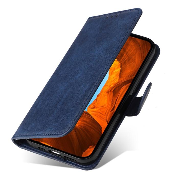 Bild 5, Xiaomi Redmi Note 14 4G Fodral Läder Folio Blå