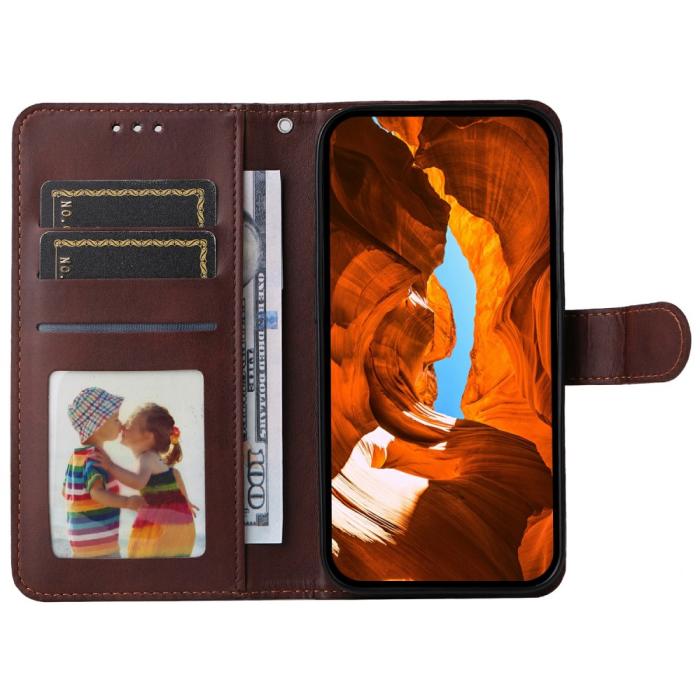 Bild 2, Xiaomi Redmi Note 14 4G Fodral Läder Folio Brun