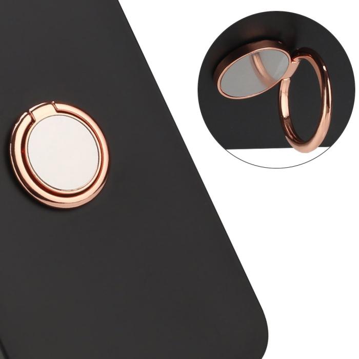 Bild 5, Xiaomi Redmi Note 14 4G Skal Ring Svart / Roséguld