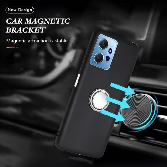 Bild 3, Xiaomi Redmi Note 14 4G Skal Ring Svart / Silver