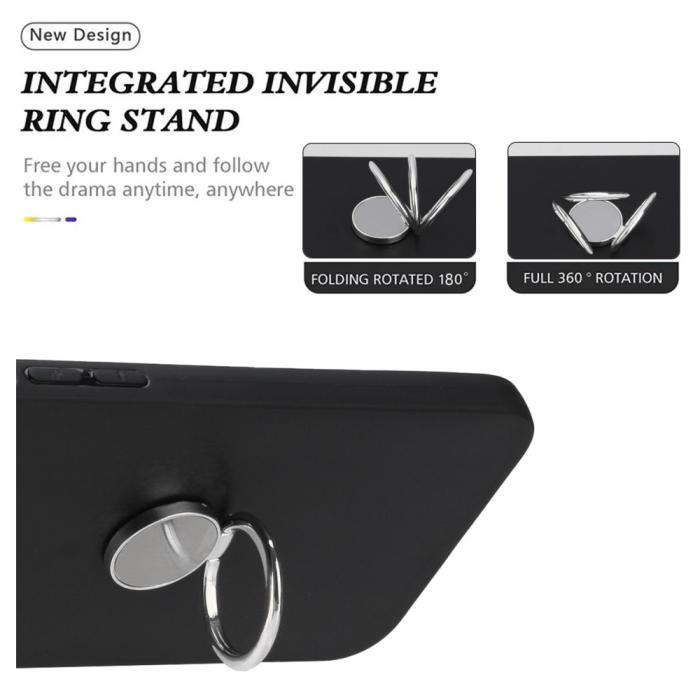 Bild 4, Xiaomi Redmi Note 14 4G Skal Ring Svart / Silver