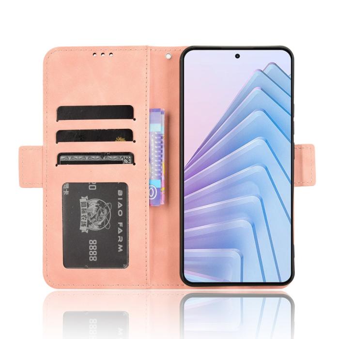 Bild 3, Xiaomi Redmi Note 14 4G Fodral Med Avtagbart Kortfack Rosa