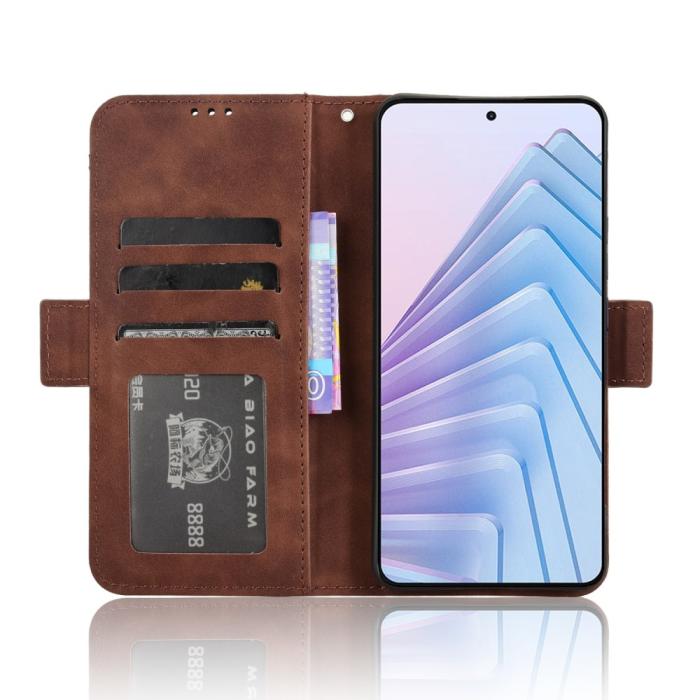 Bild 3, Xiaomi Redmi Note 14 4G Fodral Med Avtagbart Kortfack Brun