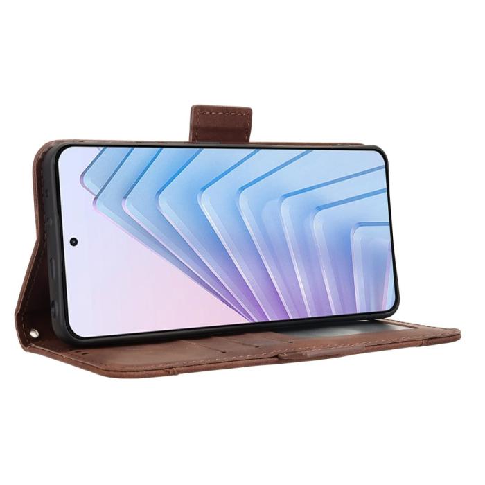 Bild 4, Xiaomi Redmi Note 14 4G Fodral Med Avtagbart Kortfack Brun