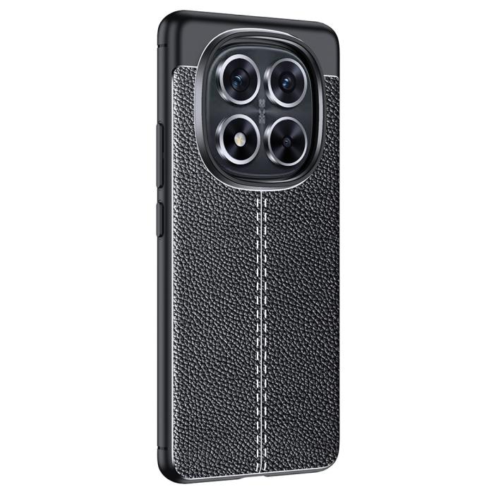 Bild 1, Xiaomi Redmi Note 14 Pro/Pro Plus 5G Skal Litchi Textur Svart