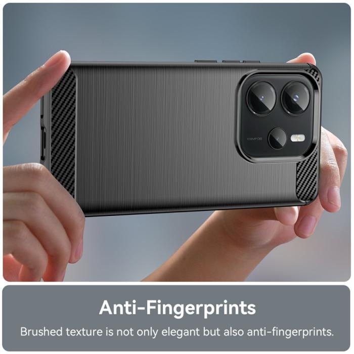 Bild 5, Xiaomi Redmi Note 14 4G Skal Borstad Stål Textur Svart