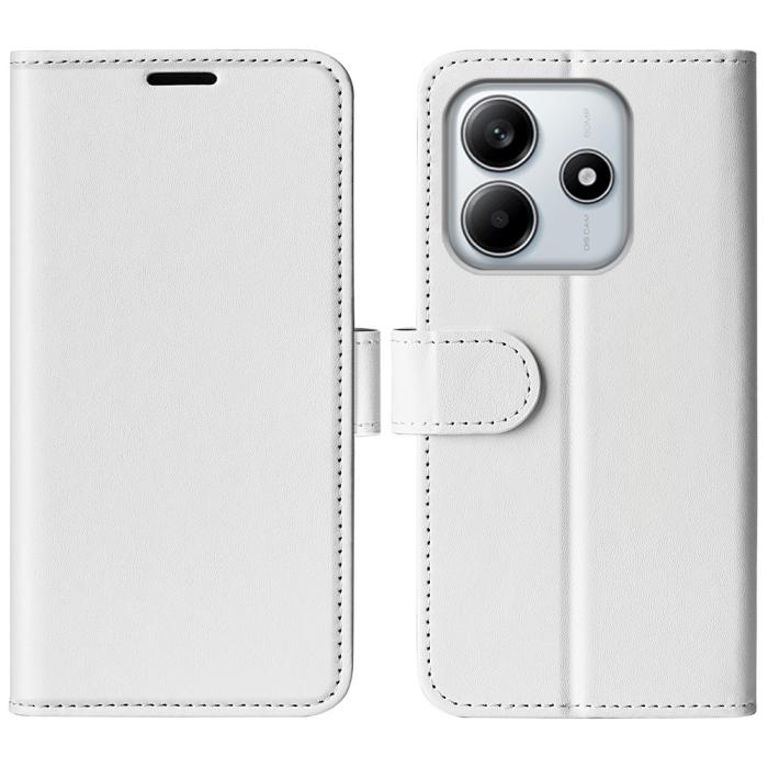 Bild 1, Xiaomi Redmi Note 14 4G Fodral Crazy Horse Läder Vit
