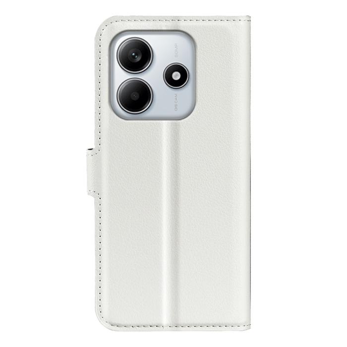 Bild 6, Xiaomi Redmi Note 14 4G Fodral Litchi Läder Vit