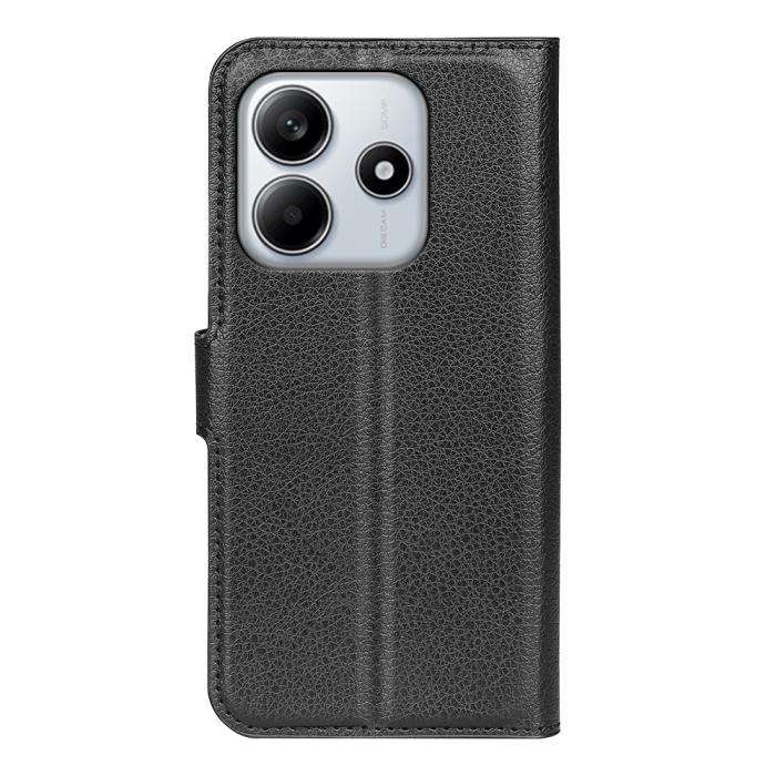 Bild 6, Xiaomi Redmi Note 14 4G Fodral Litchi Läder Svart