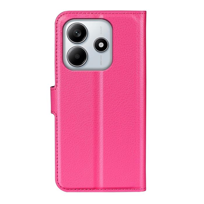 Bild 6, Xiaomi Redmi Note 14 4G Fodral Litchi Läder Rosa