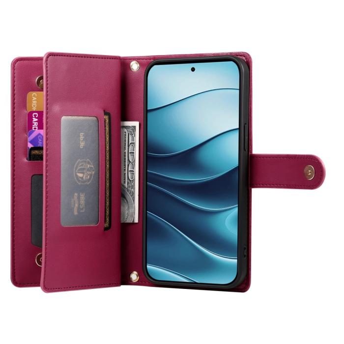 Bild 2, Xiaomi Redmi Note 14 4G Fodral Multifunktionell Röd