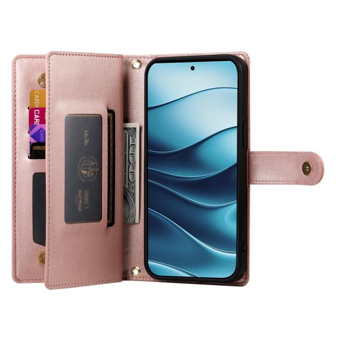 Bild 2, Xiaomi Redmi Note 14 4G Fodral Multifunktionell Roséguld