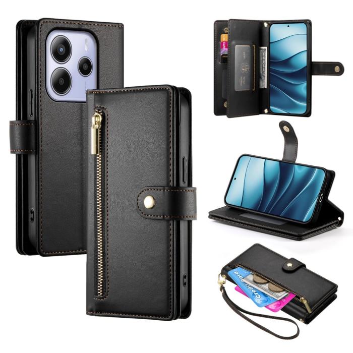 Bild 1, Xiaomi Redmi Note 14 4G Fodral Multifunktionell Svart