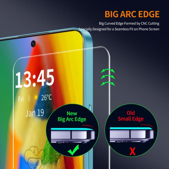 Bild 4, ENKAY Redmi Note 14 5G/4G Skärmskydd Härdat Glas