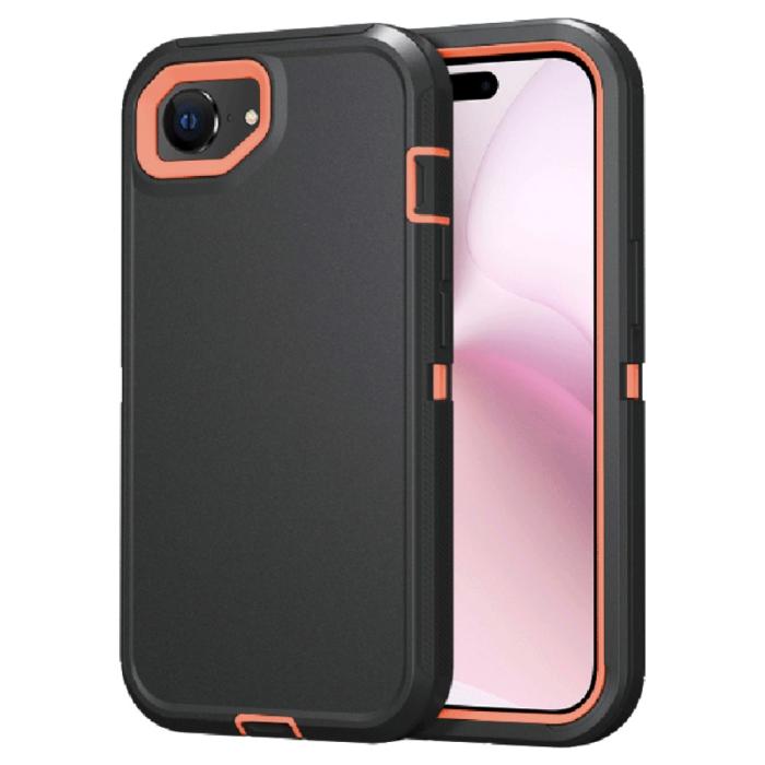Bild 1, iPhone 16e Skal Extreme Shockproof Hybrid Svart / Orange