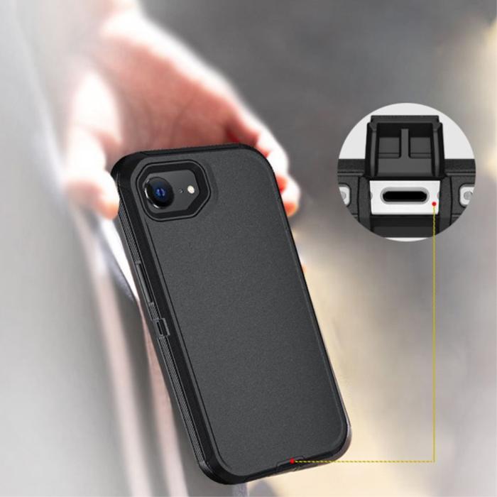 Bild 4, iPhone 16e Skal Extreme Shockproof Hybrid Svart / Grå
