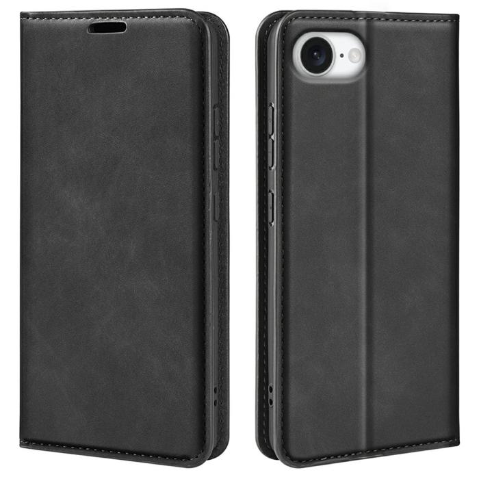 Bild 1, iPhone 16e Fodral Flip Skin Touch Svart