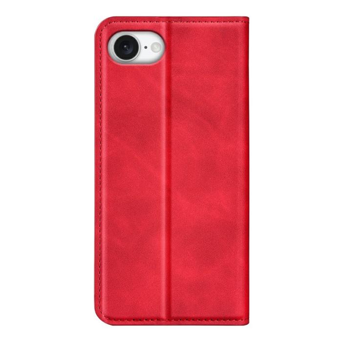 Bild 6, iPhone 16e Fodral Flip Skin Touch Röd