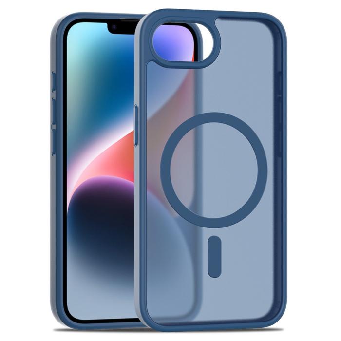 Bild 1, iPhone 16e Skal MagSafe Skin Touch Blå
