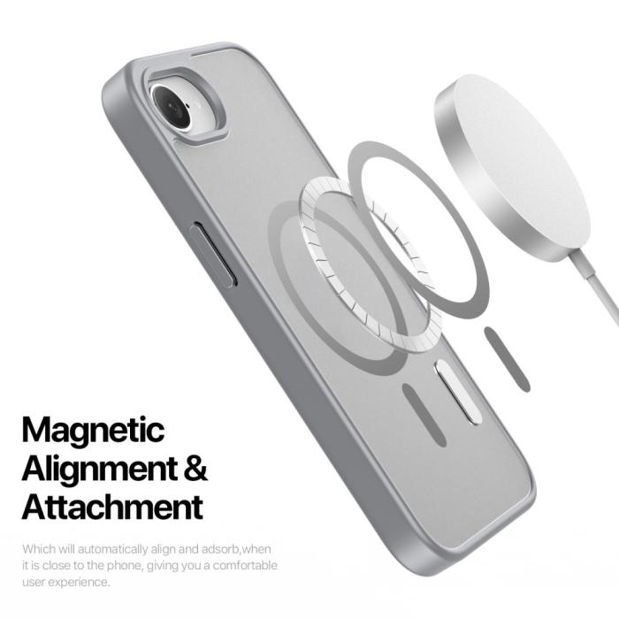 Bild 6, DUX DUCIS iPhone 16e Skal MagSafe Yind Series Grå