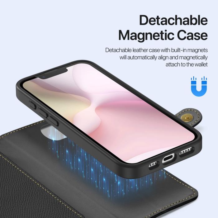 Bild 5, DUX DUCIS iPhone 16e 2in1 Magnet Fodral Lawa Series Svart