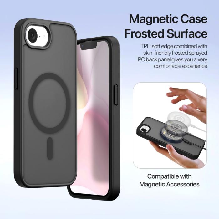 Bild 6, DUX DUCIS iPhone 16e 2in1 Magnet Fodral Lawa Series Svart