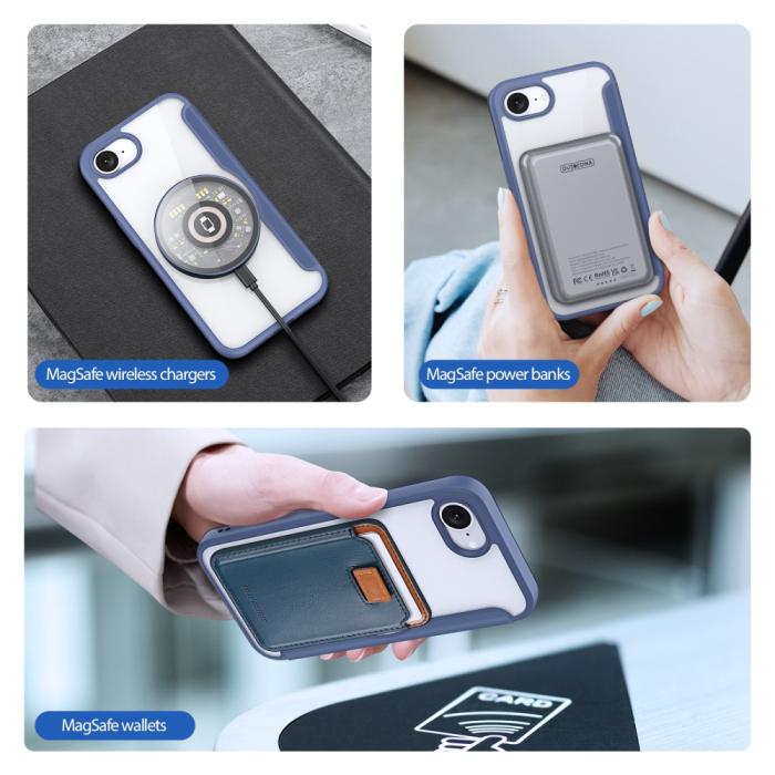 Bild 5, DUX DUCIS iPhone 16e Fodral MagSafe Skin X Pro Blå