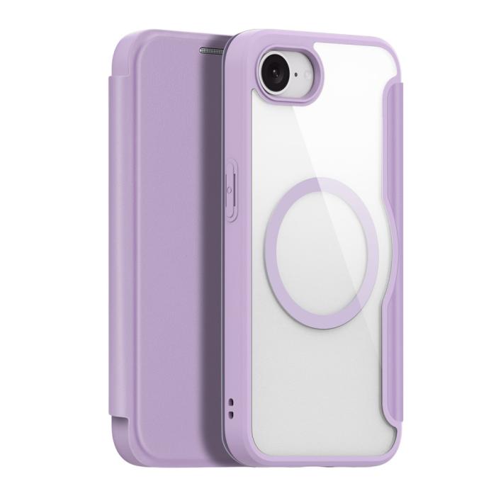 Bild 1, DUX DUCIS iPhone 16e Fodral MagSafe Skin X Pro Lila/Rosa