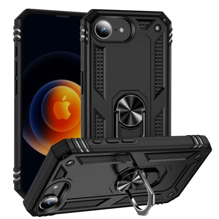 Bild 1, iPhone 16e Skal Shockproof Hybrid Ring Svart