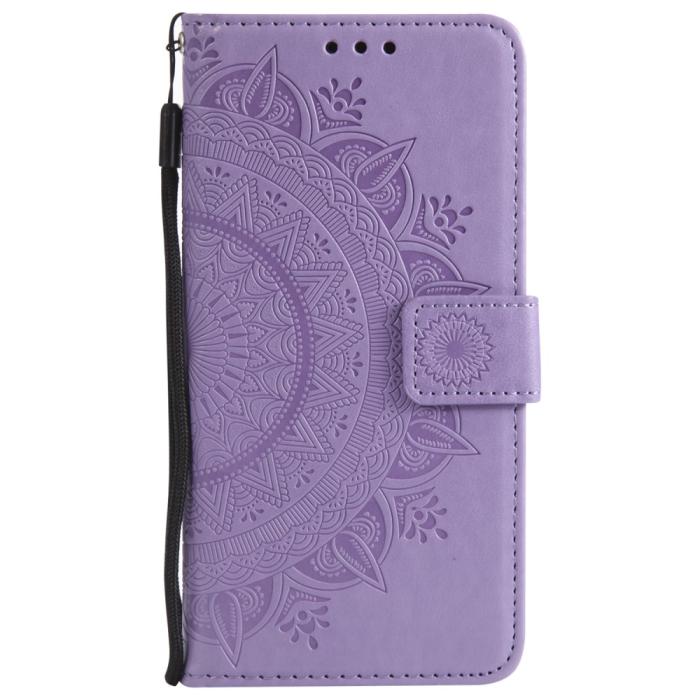 Bild 6, iPhone 16e Fodral Mandala Läder Lila