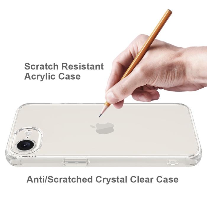 Bild 2, iPhone 16e Skal TPU / Akryl Transparent