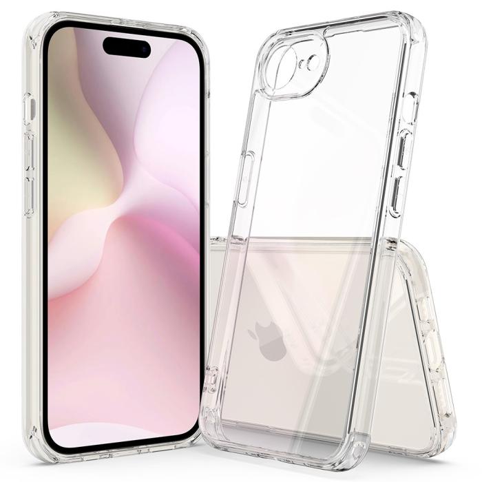 Bild 6, iPhone 16e Skal TPU / Akryl Transparent