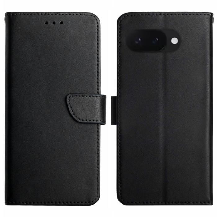 Bild 1, Google Pixel 9a Fodral Äkta Läder Svart