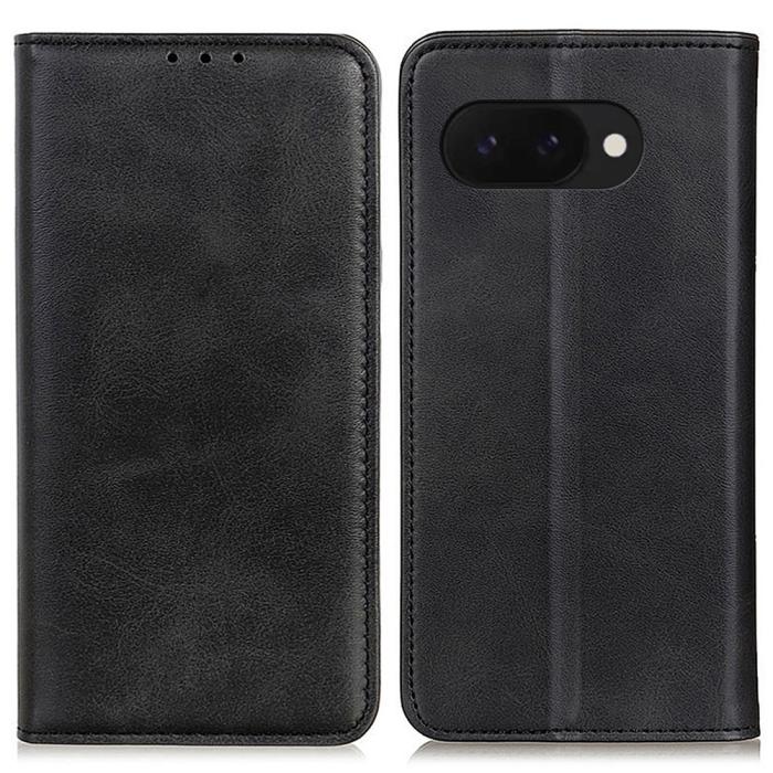 Bild 1, Google Pixel 9a Fodral Flip Split Läder Svart