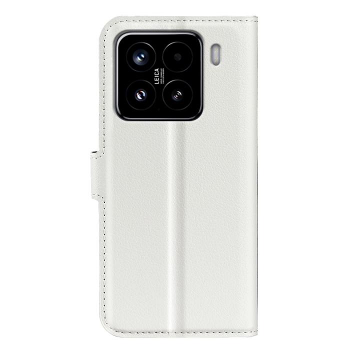 Bild 6, Xiaomi 15 Fodral Litchi Läder Vit
