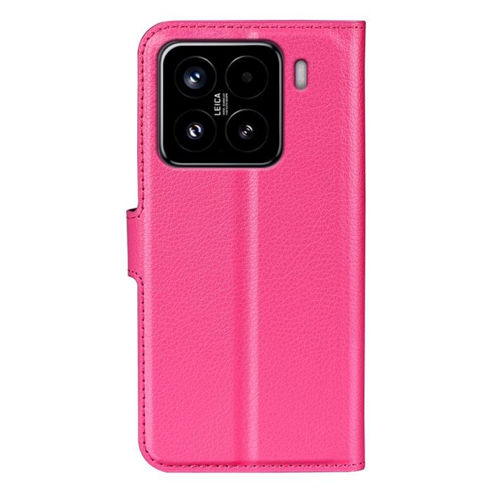 Bild 6, Xiaomi 15 Fodral Litchi Läder Rosa