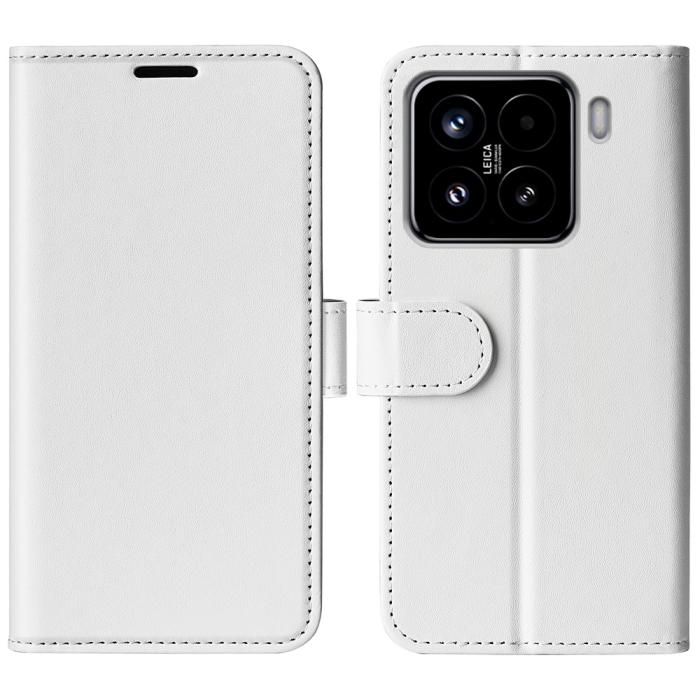Bild 1, Xiaomi 15 Fodral Crazy Horse Läder Vit