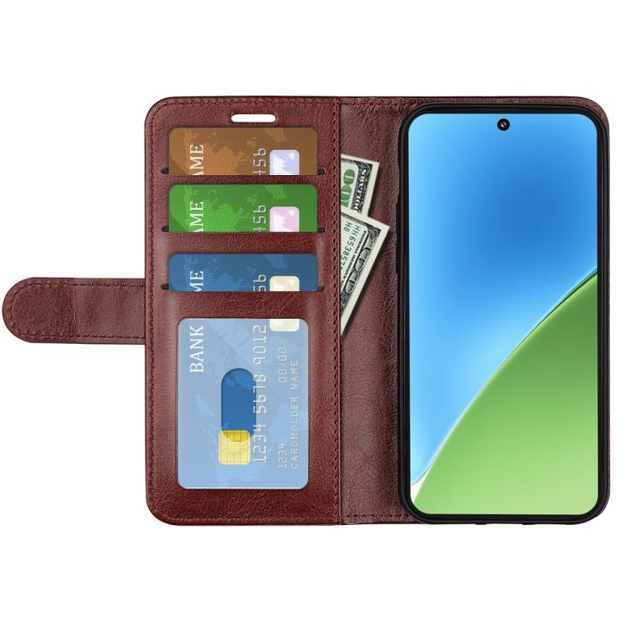 Bild 2, Xiaomi 15 Fodral Crazy Horse Läder Brun