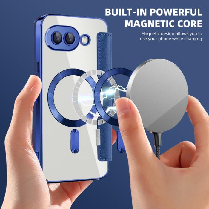 Bild 4, Google Pixel 9a Fodral MagSafe RFID Hybrid Blå