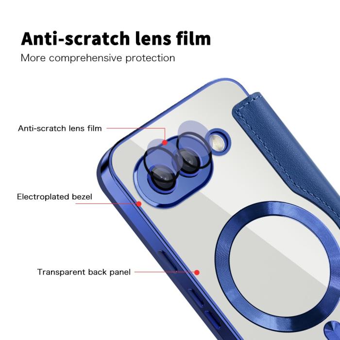 Bild 6, Google Pixel 9a Fodral MagSafe RFID Hybrid Blå